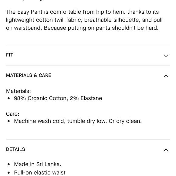 Everlane Easy Pants - Kalamata (Olive Green) - Picture 10 of 10